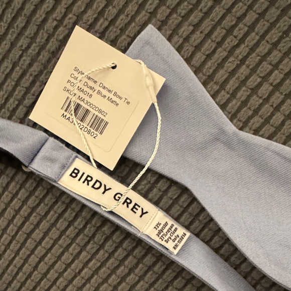 Dusty Blue Daniel Bow Tie - Picture 2 of 2